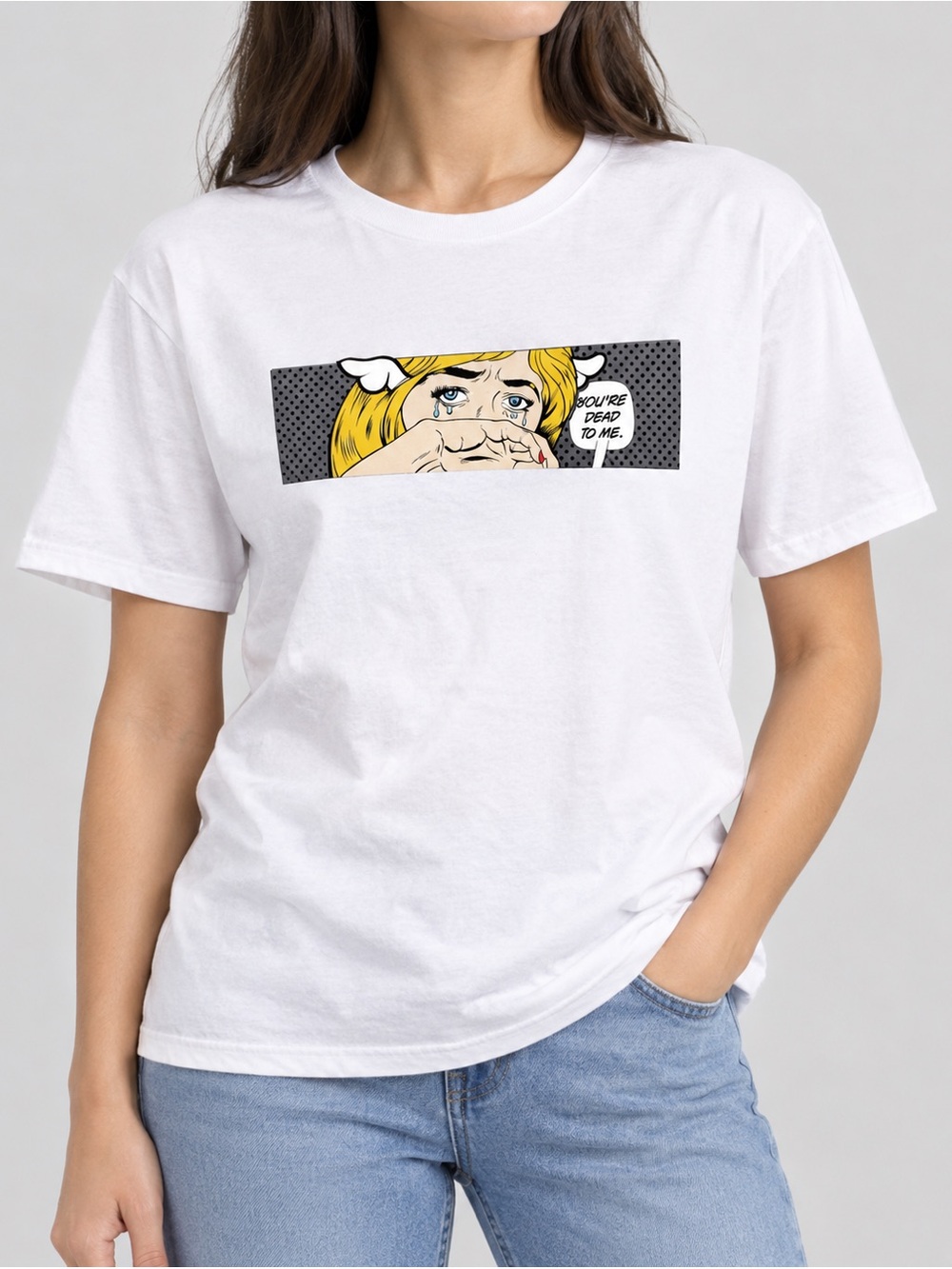 Uniqlo Pop-Art Graphic white Tshirt, men’s small